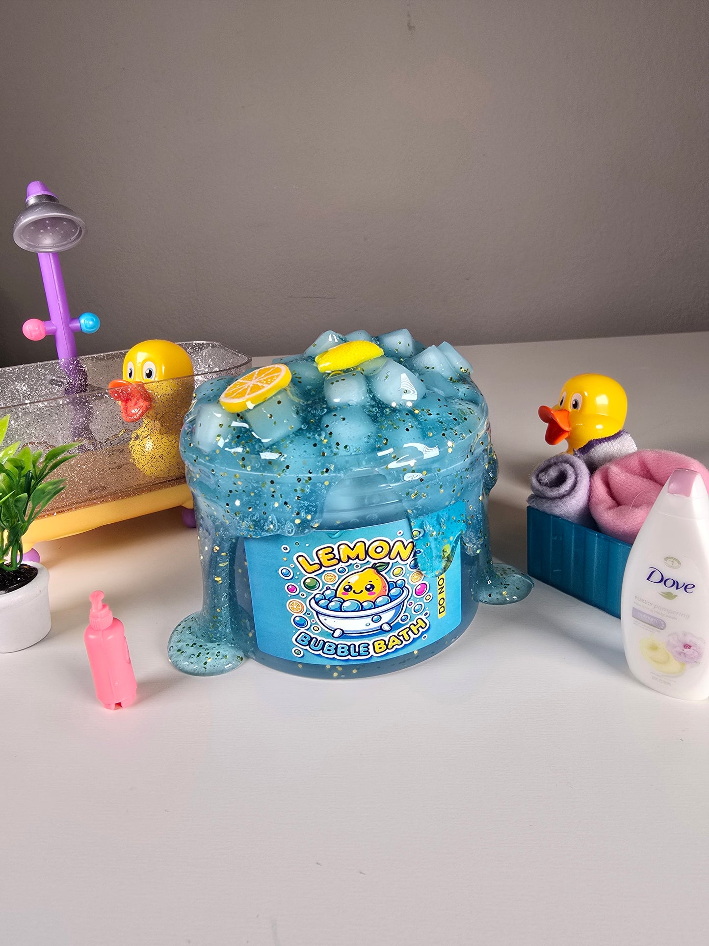 Lemon Bubble Bath Slime - Large 8oz
