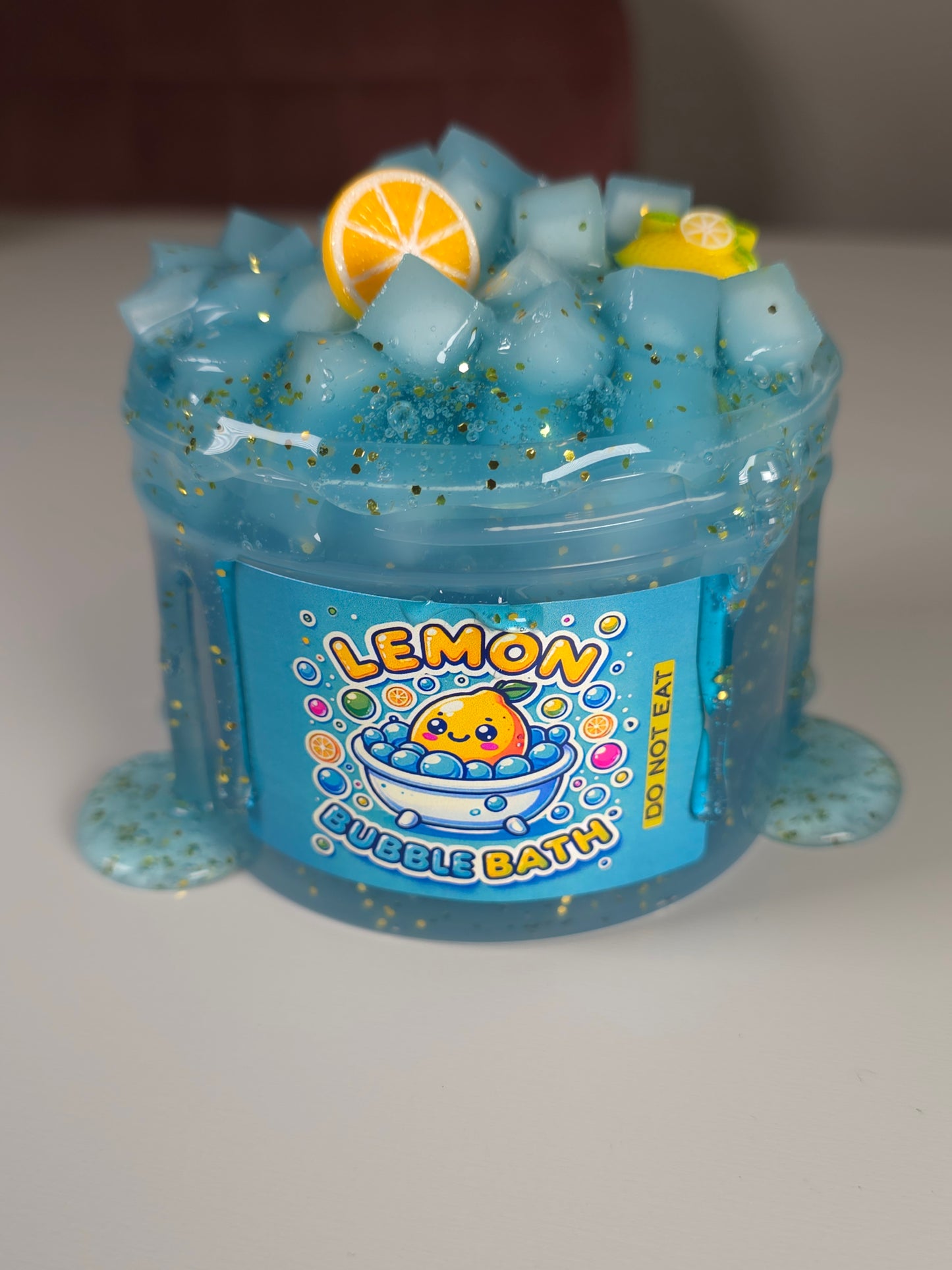 Lemon Bubble Bath Slime - Large 8oz