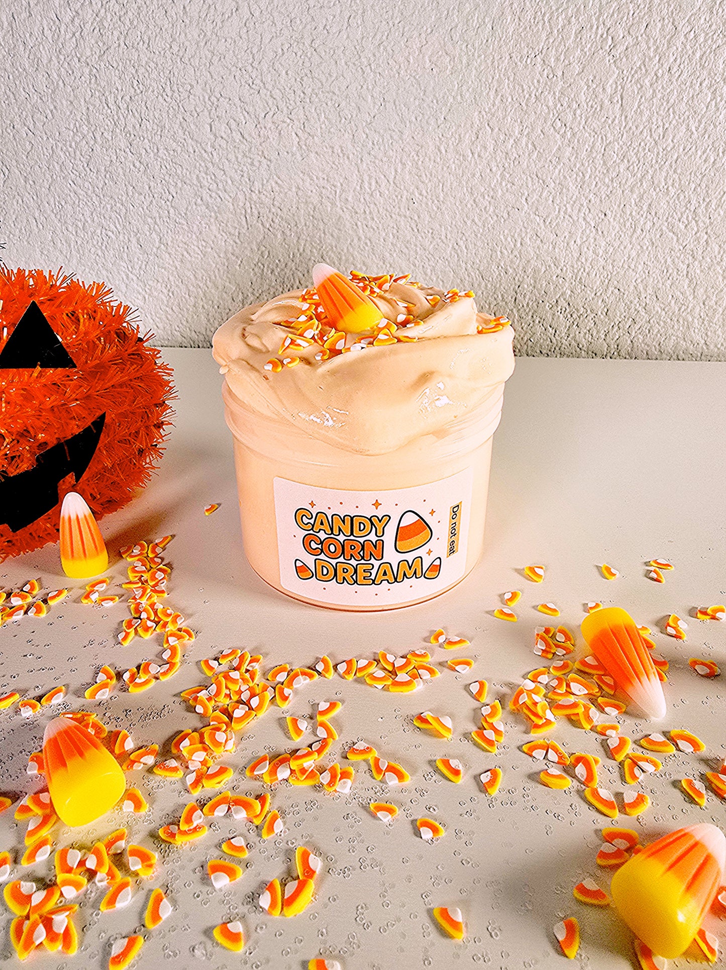 Candy Corn Dream Slime-Large 8oz
