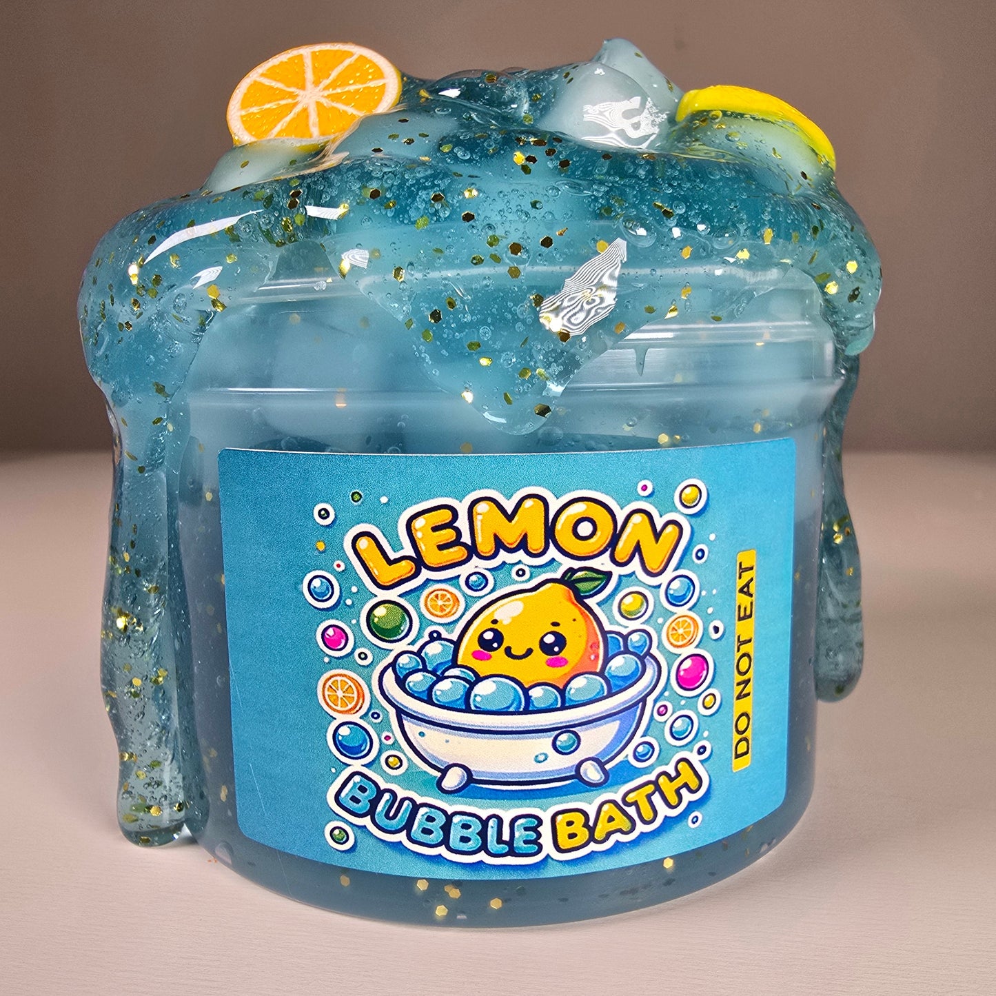 Lemon Bubble Bath Slime - Large 8oz