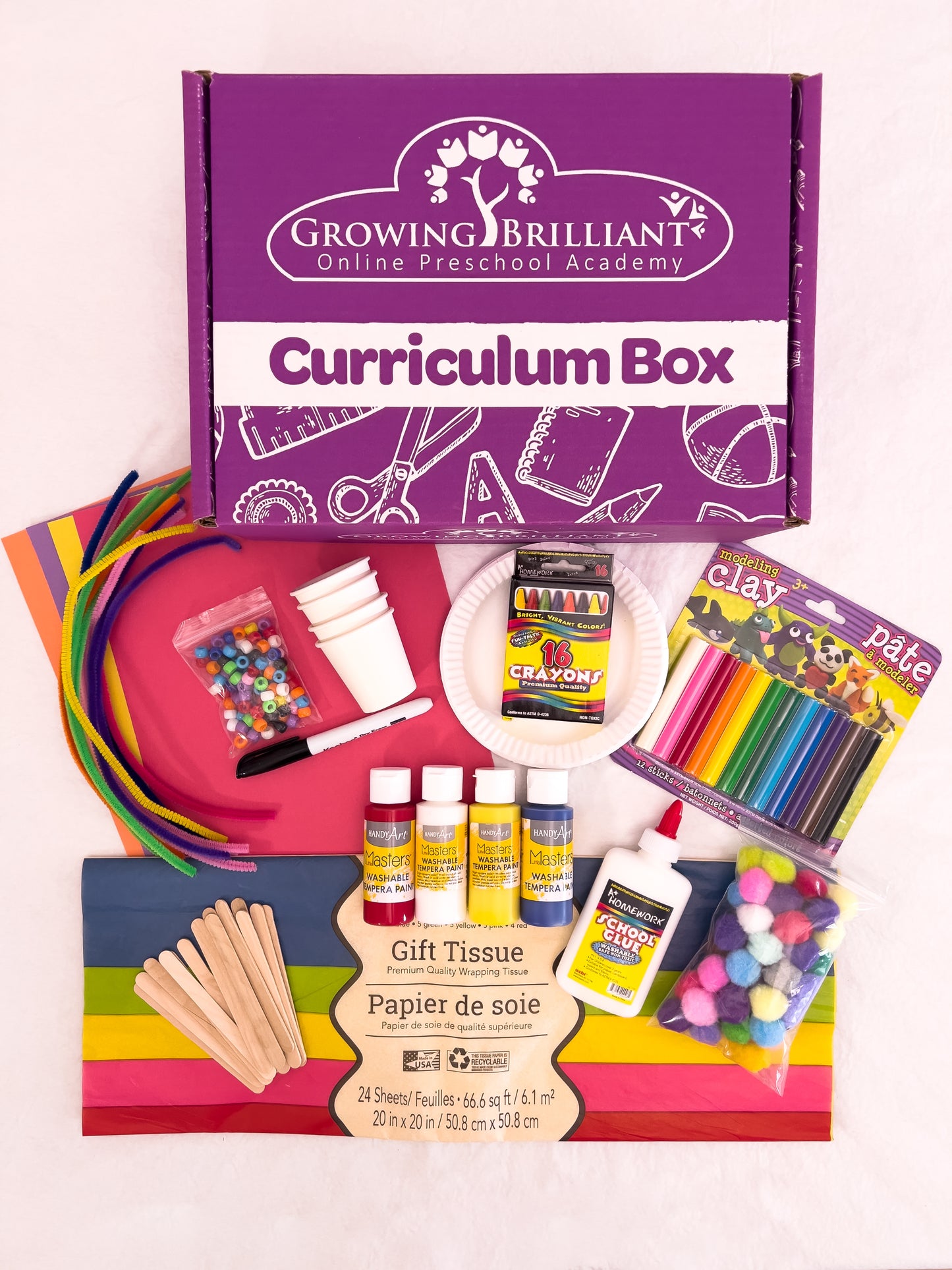 Activity Program, Little Learners and Kindergarten Readiness Supplies Box - Great For Ages 3+